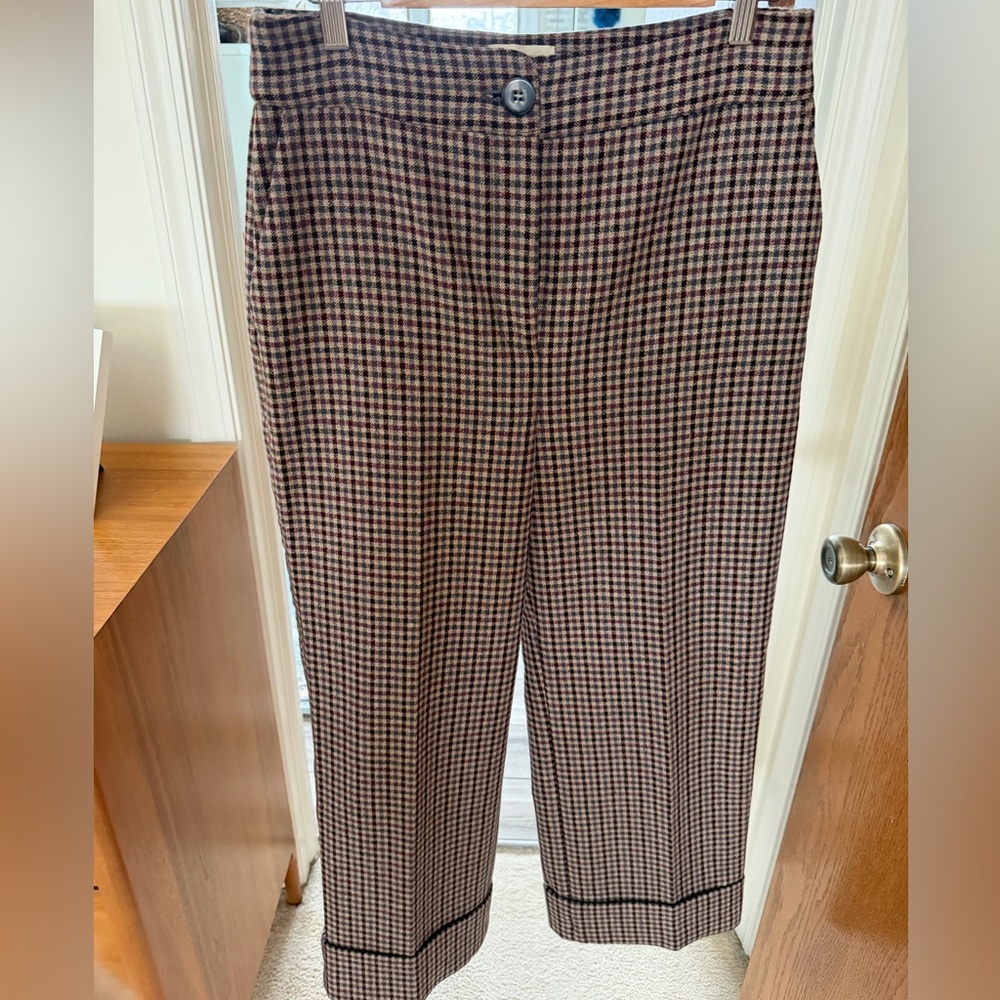 Sezane Damon Trousers in Houndstooth